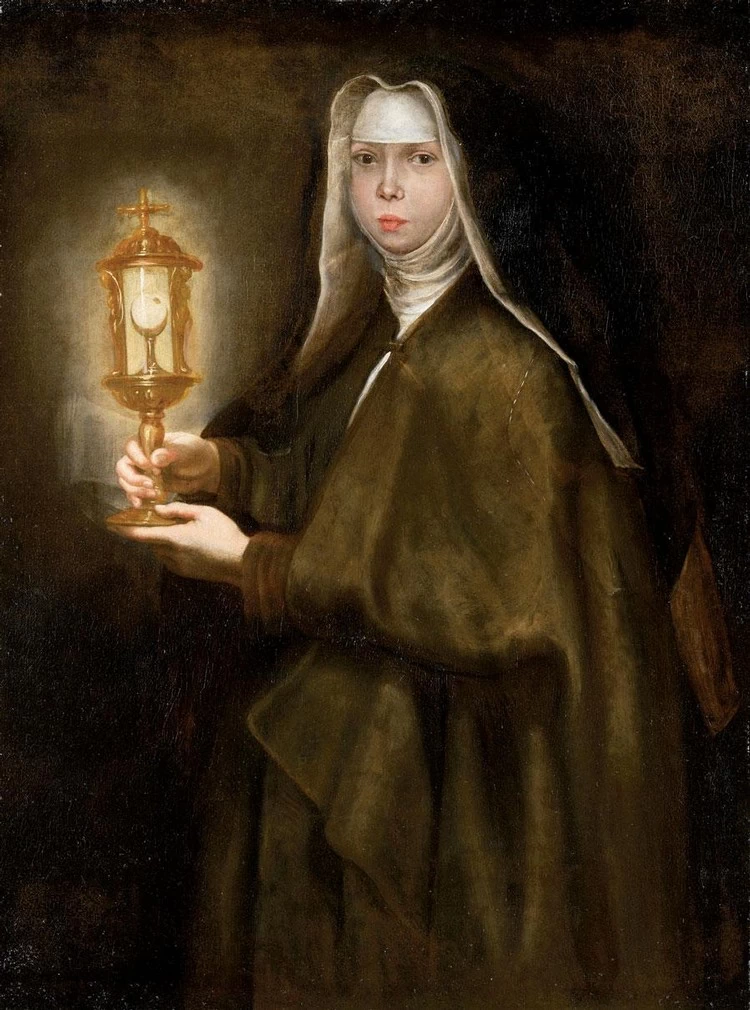 Ritratto di Maddalena de Ferrari come santa Chiara
